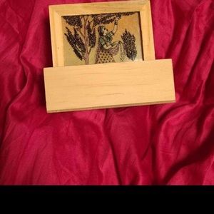 Indian wooden coasters.